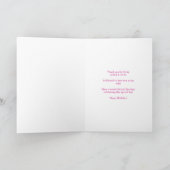 ピンクの102歳の誕生日タイポグラフィ「史上最高の妻」 カード (内部)