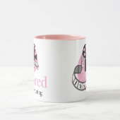 ピンクの2トーンインスパイアマグ マグカップ (中央)