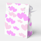 ピンクの2色のダブルハート模様 フェイバーボックス (裏面サイド)