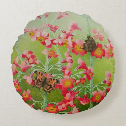 ピンクの2011年に ラウンドクッション (正面)