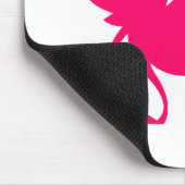 ピンクの3目のエイリアン マウスパッド (コーナー)