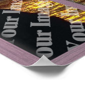 ピンクの4パネルフレームで独自のウィンドウを作成 ポスター (角)