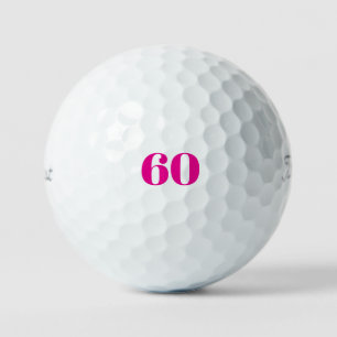 ピンクの60歳の誕生日 Titleist Pro V1 ゴルフボール