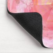 ピンクの"フラクタル"のデザイン マウスパッド (コーナー)