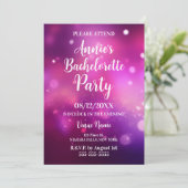 ピンクの《写真》ぼけ味バチェロレッテ 招待状 (スタンド正面)