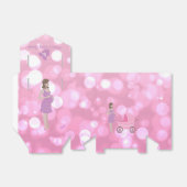 ピンクの《写真》ぼけ味母車の赤ちゃんシャワーFavyBox フェイバーボックス (折り畳みなし)