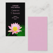 ピンクの《植物》スイレンの名刺 名刺 (正面/裏面)