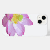 ピンクの《植物》スイレンの花電話ケース Case-Mate iPhoneケース (裏面 (横))