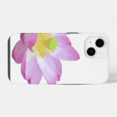 ピンクの《植物》スイレンの花電話ケース iPhoneケース (裏面横)