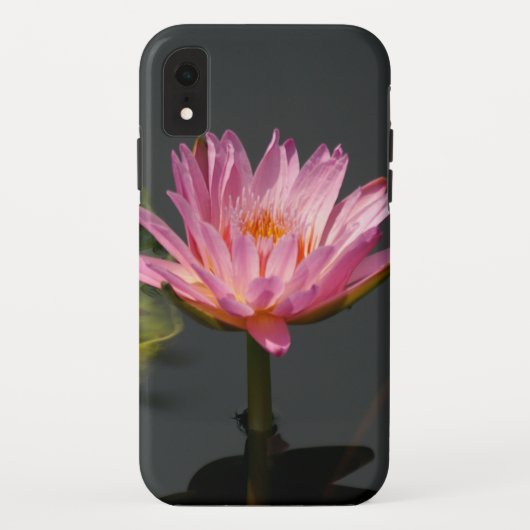 ピンクの《植物》スイレンの電話ケース Case-Mate iPhoneケース (裏面)