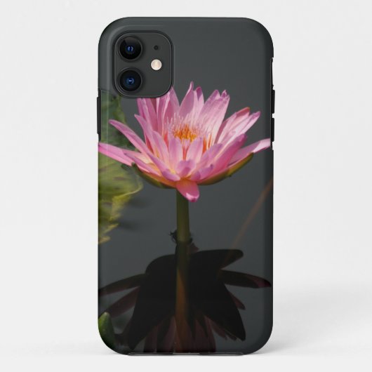 ピンクの《植物》スイレンの電話ケース Case-Mate iPhoneケース (裏面)