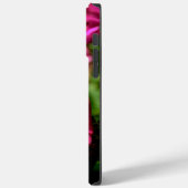 ピンクの《植物》百日草と(昆虫)マルハナバチピンクの花かわいいビー Case-Mate iPhoneケース (裏面 / 左)