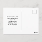 ピンクの《植物》百日草フラワーフォトグリーティング ポストカード (裏面)