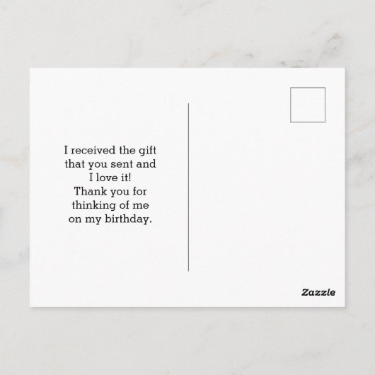 ピンクの《植物》百日草フラワーフォトグリーティング ポストカード (裏面)