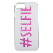 ピンクの「自撮り」水玉模様 Case-Mate iPhoneケース (裏面)