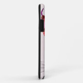 ピンクの(雄ジカの)枝角2を搭載するJackalope Case-Mate iPhoneケース (裏面/右)