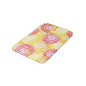 ピンクの、黄色およびオレンジミイラ バスマット (アングル)