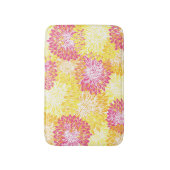 ピンクの、黄色およびオレンジミイラ バスマット (正面縦)