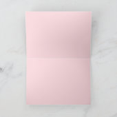 ピンクの spooky ワン キュートなゴースト ハロウィン 1歳の誕生日 サンキューカード (内部)