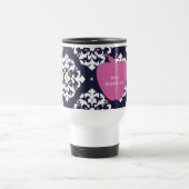 ピンクのApple及びイカットの先生 トラベルマグ (中央)