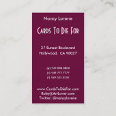 ピンクのBianca -名刺 名刺 (裏面)