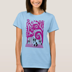 ピンクのBostons Tシャツ