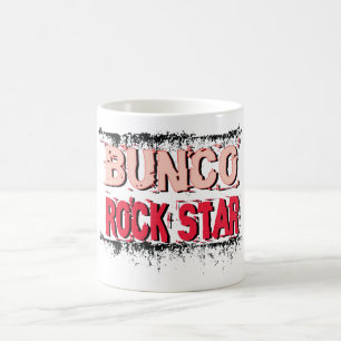 ピンクのbuncoのロックスター コーヒーマグカップ