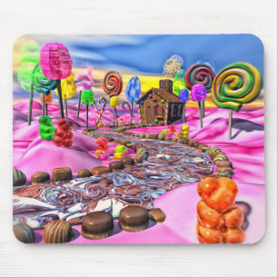 ピンクのCandyland マウスパッド