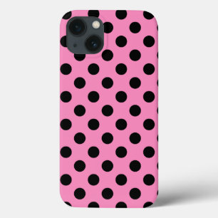 ピンクのCase-Mate iPhoneケースのブラック水玉模様 iPhone 13ケース