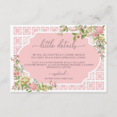 ピンクのChinoiserie詳細エンクロージャカード – Trianon エンクロージャーカード (正面)