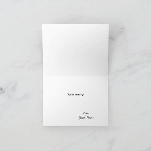 ピンクのChysanthemumのノートの挨拶状ありがとう カード (内部)