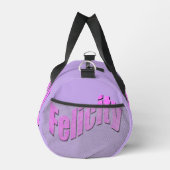 ピンクのFelicityの名前 ダッフルバッグ (右)