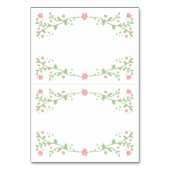 ピンクのFoldableテーブルの座席表でかわいらしい テーブルナンバー (正面)