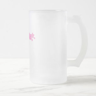 ピンクのGeekette フロストグラスビールジョッキ