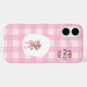 ピンクのiPhoneケース Case-Mate iPhoneケース (裏面 (横))