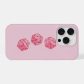 ピンクのiPhoneケース iPhoneケース (裏面横)