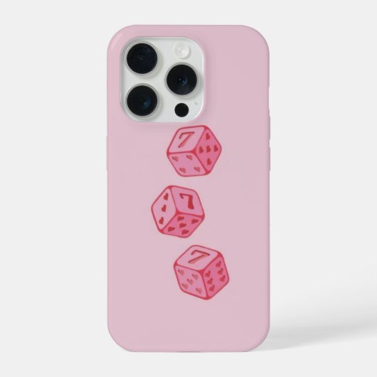 ピンクのiPhoneケース iPhoneケース (裏面)