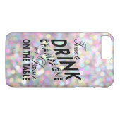 ピンクのiPhone 7 Plusでシャンパンを飲む時間 Case-Mate iPhoneケース (裏面(横))