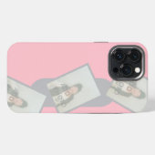 ピンクのiPhone/iPadケースに写真を追加 iPhoneケース (裏面横)