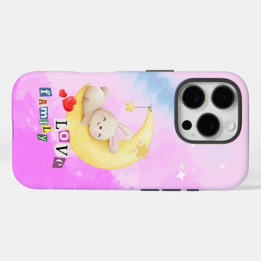 ピンクのiPhone / iPadケース Case-Mate iPhoneケース (裏面 (横))