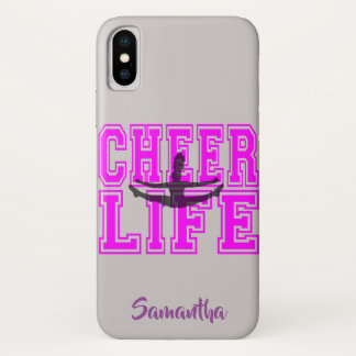 ピンクのiphone Xの場合のチアリーダー iPhone X ケース