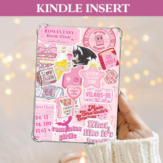 ピンクのKindleインサート かわいい&ガーリーな本好きのためのアクセサリー シーズンカード