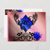 ピンクのLeBeau ポストカード (正面/裏面)