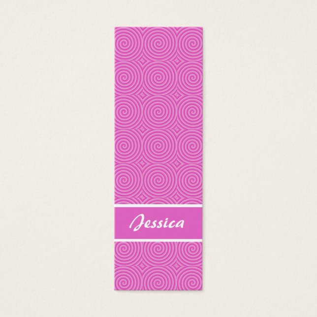 ピンクのLollypopブックマーク (正面)