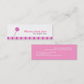 ピンクのLollypop スキニー名刺 (正面/裏面)