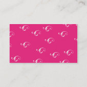 ピンクのLonglinebra -ビジネス 名刺 (裏面)