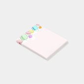 ピンクのMacaroons 4 x 3"ポスト・イット ポストイット (アングル)