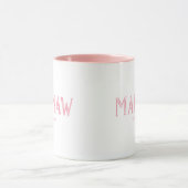 ピンクのMamaw創立年 マグカップ (中央)