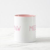 ピンクのMeeMaw創立年 マグカップ (中央)