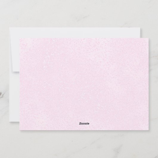 ピンクのNoelフォトクリスマスカード シーズンカード (裏面)